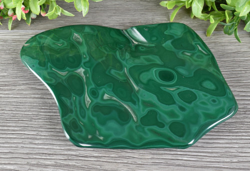 Polished malachite from congo - polished,